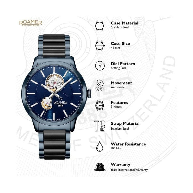 Roamer 672661 40 45 60 C-Line Automatic Watch For Men