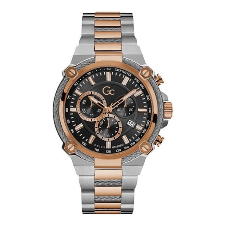 GC CableForce Men's Watch with Stylish Black Round Dial