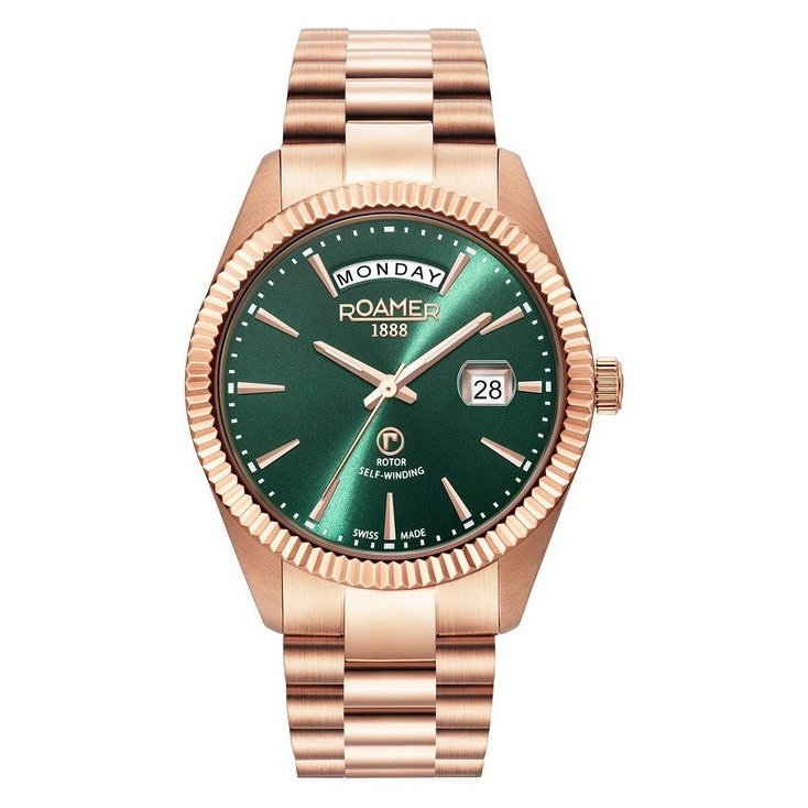 Roamer 981662 49 75 90 Primeline Daydate Watch for Men