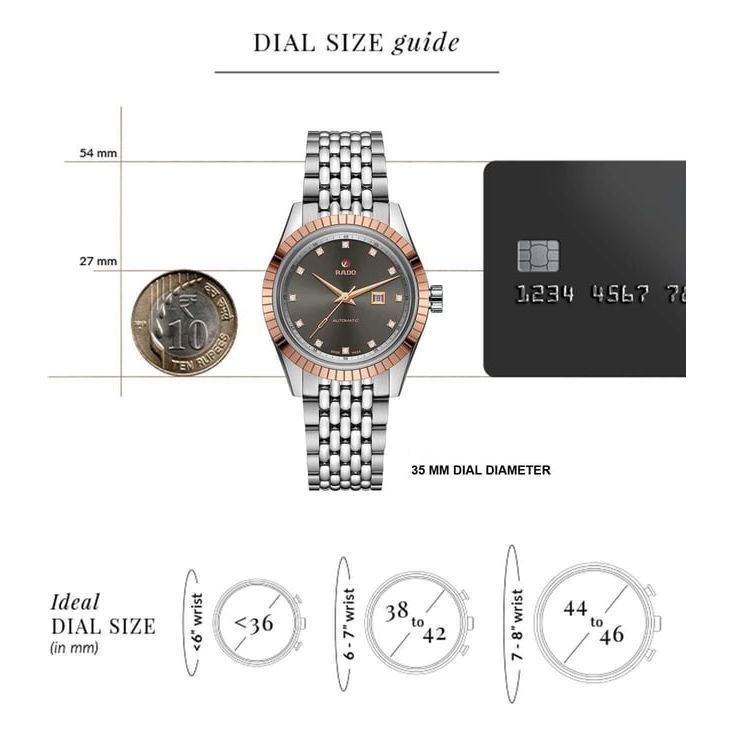 RADO R33102703 HyperChrome Classic Automatic Diamonds Watch for Women