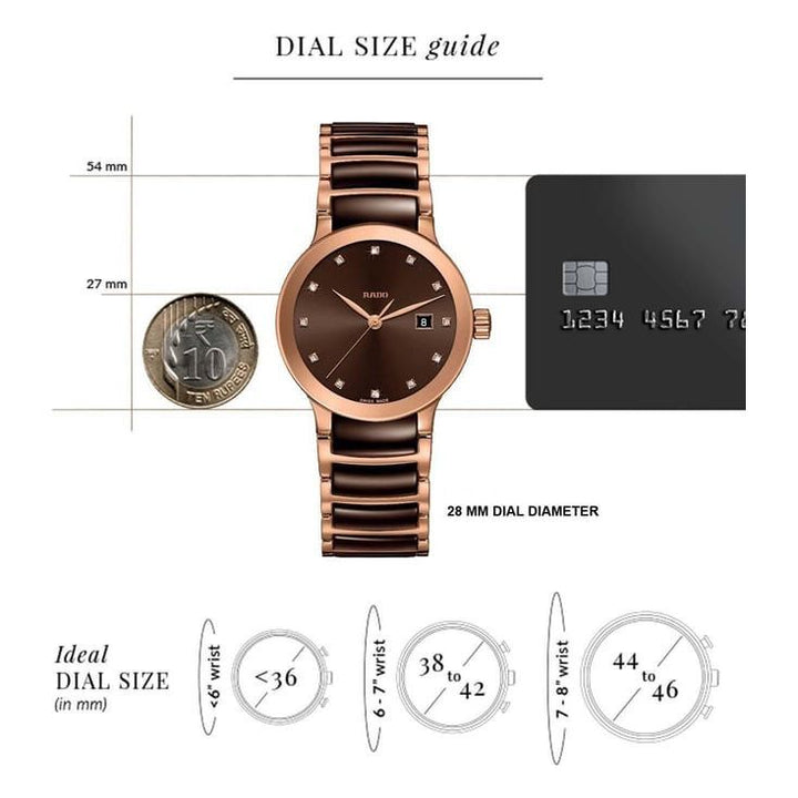 RADO R30555724 Centrix Diamonds Watch for Women