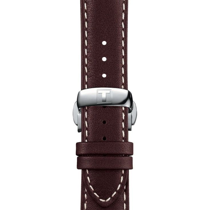 Tissot T9274074629100 Gentleman Powermatic 80 Silicium Solid 18K Gold Bezel Watch for Men