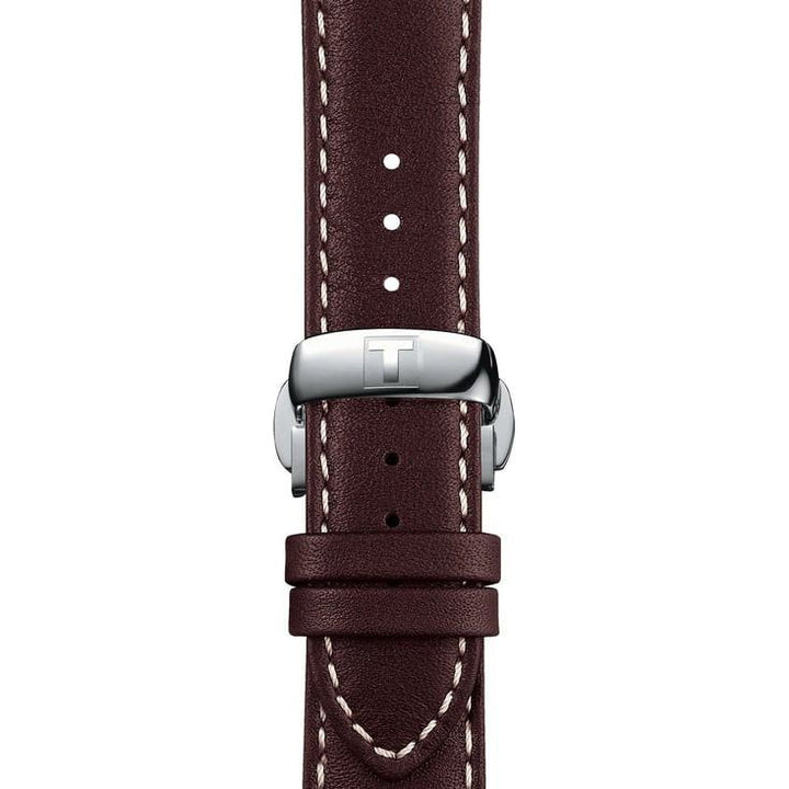 Tissot T9274074629100 Gentleman Powermatic 80 Silicium Solid 18K Gold Bezel Watch for Men