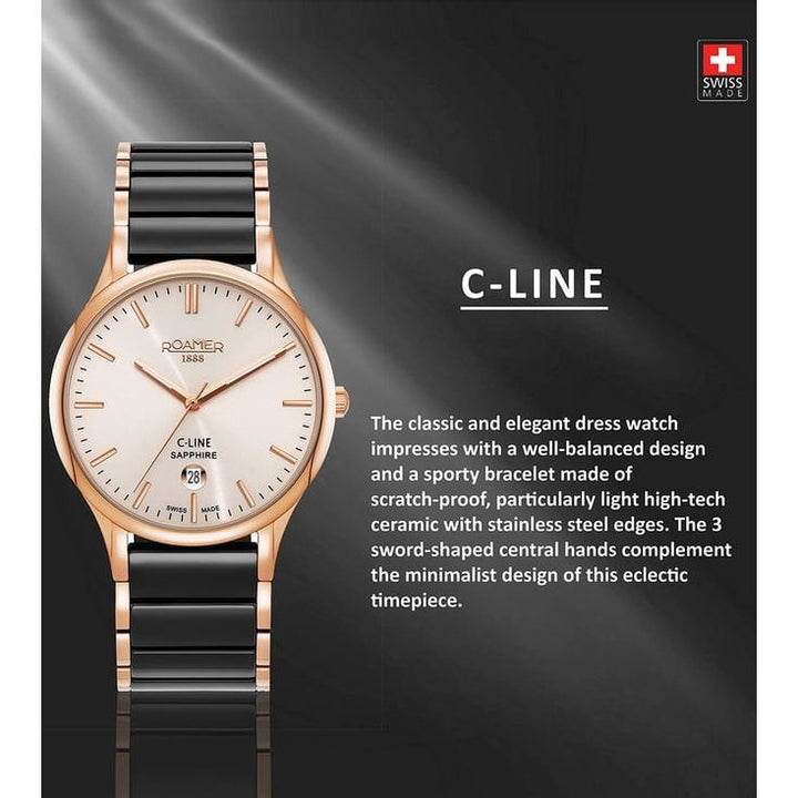 Roamer 658833 49 35 61 C Line Swiss Made Watch for Men