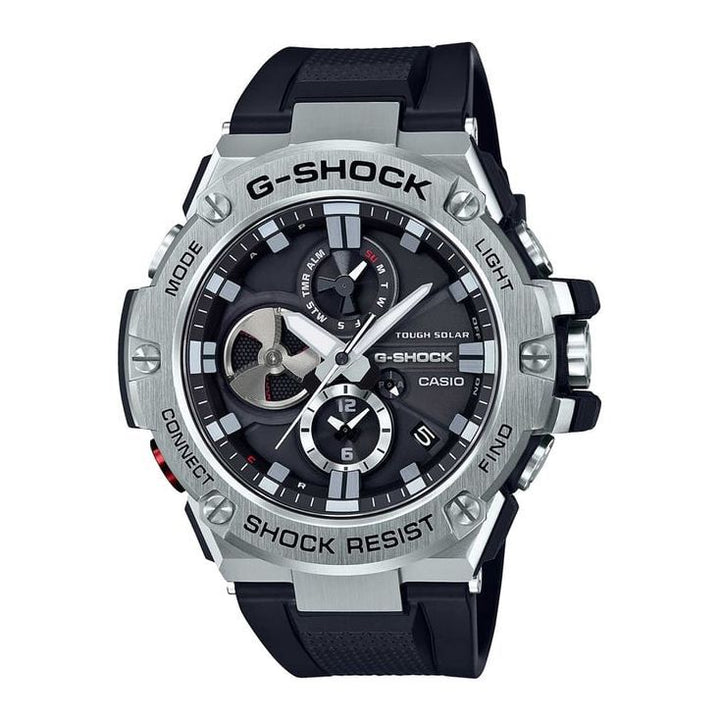 G-Shock Casio G-Shock GST-B100-1ADR Metal Ip Black Analog Dial Black Resin Strap Men's Watch G789