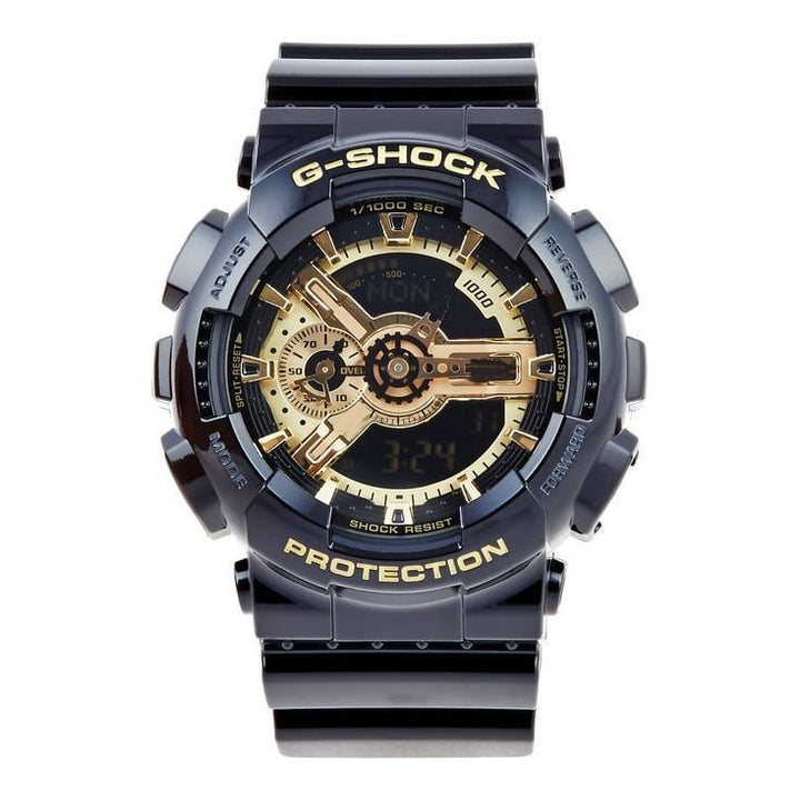 G-Shock Casio G-Shock GA-110GB-1ADR Black-Gold Analog-Digital Dial Black Resin Strap Men's Watch G339