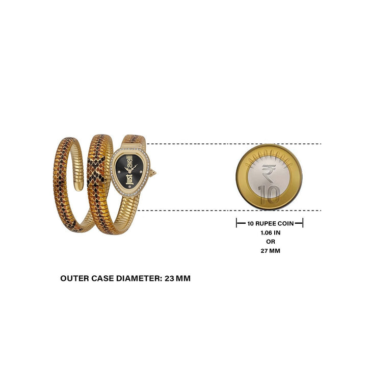 Just Cavalli JC1L163M0065 Snake Analog Watch For Women