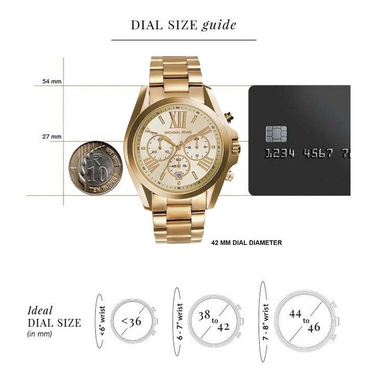 Michael Kors MK5605IT Bradshaw Chronograph Watch for Women