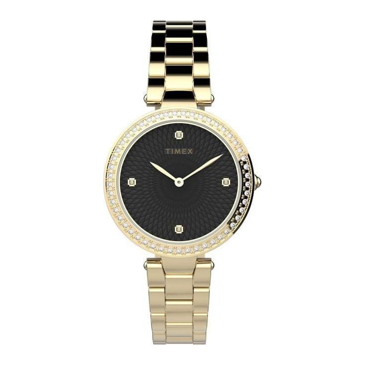 TIMEX Trend Women Black Round Dial Analog Watch - TW2V24400