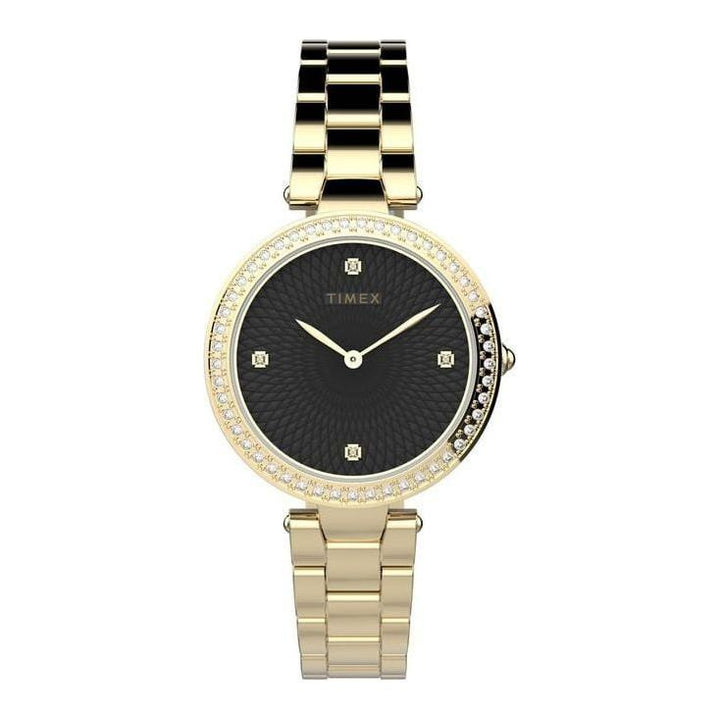 TIMEX Trend Women Black Round Dial Analog Watch - TW2V24400
