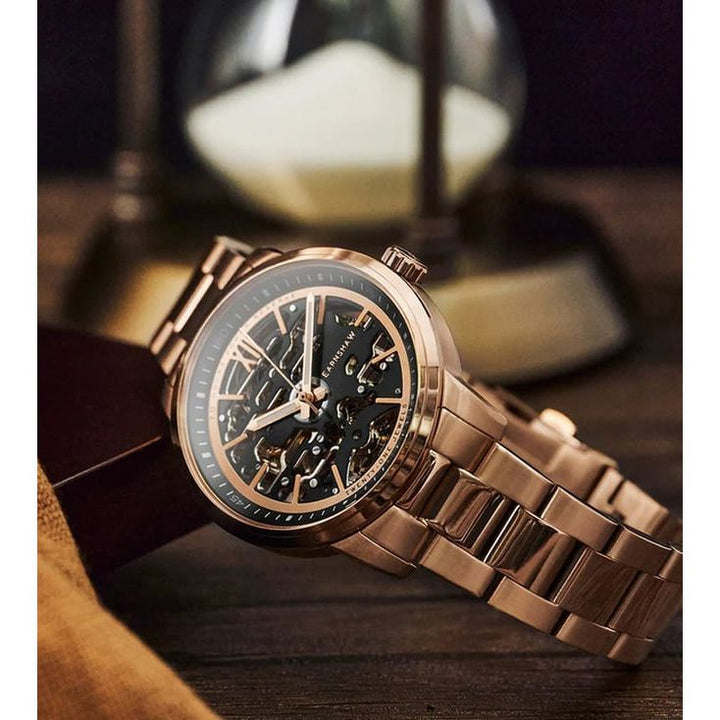 EARNSHAW ES-8274-44 Babbage Skeleton 21 Jewels Automatic Watch for Men