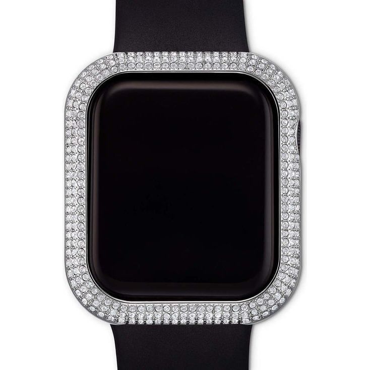 SWAROVSKI Silver-Tone 40 mm Sparkling Case Compatible With Apple Watch