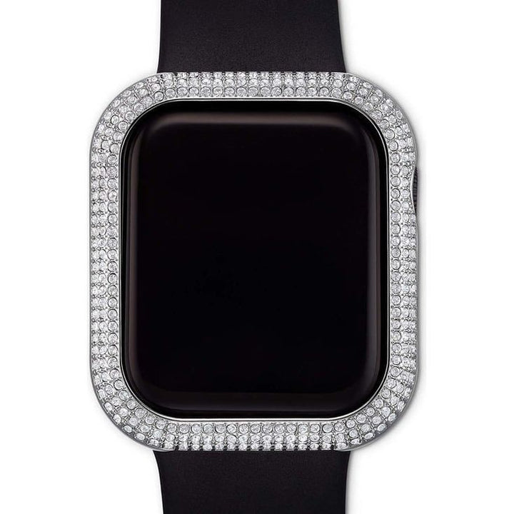 SWAROVSKI Silver-Tone 40 mm Sparkling Case Compatible With Apple Watch