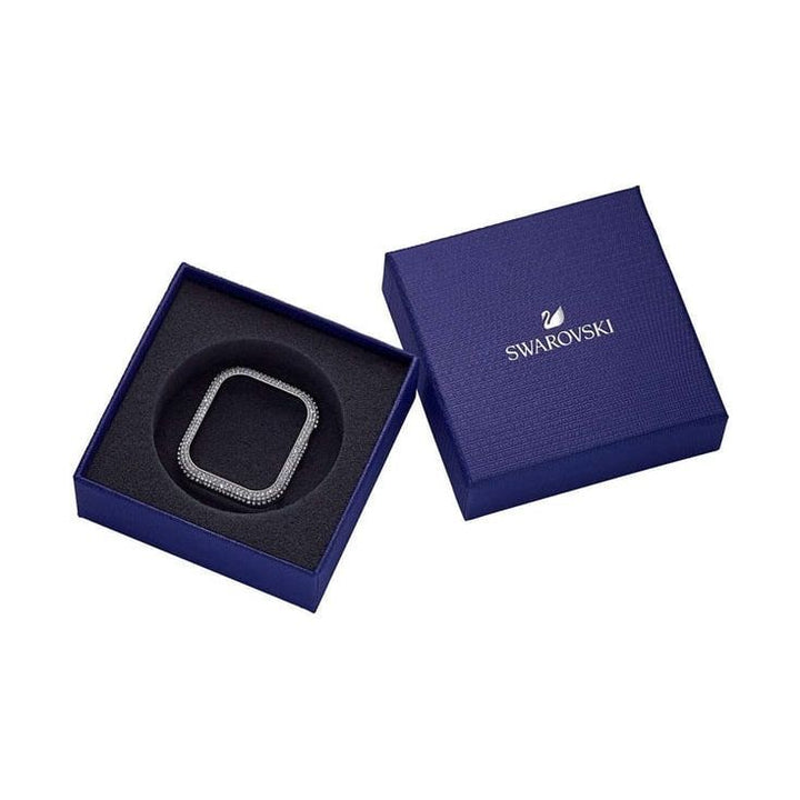 SWAROVSKI Silver-Tone 40 mm Sparkling Case Compatible With Apple Watch