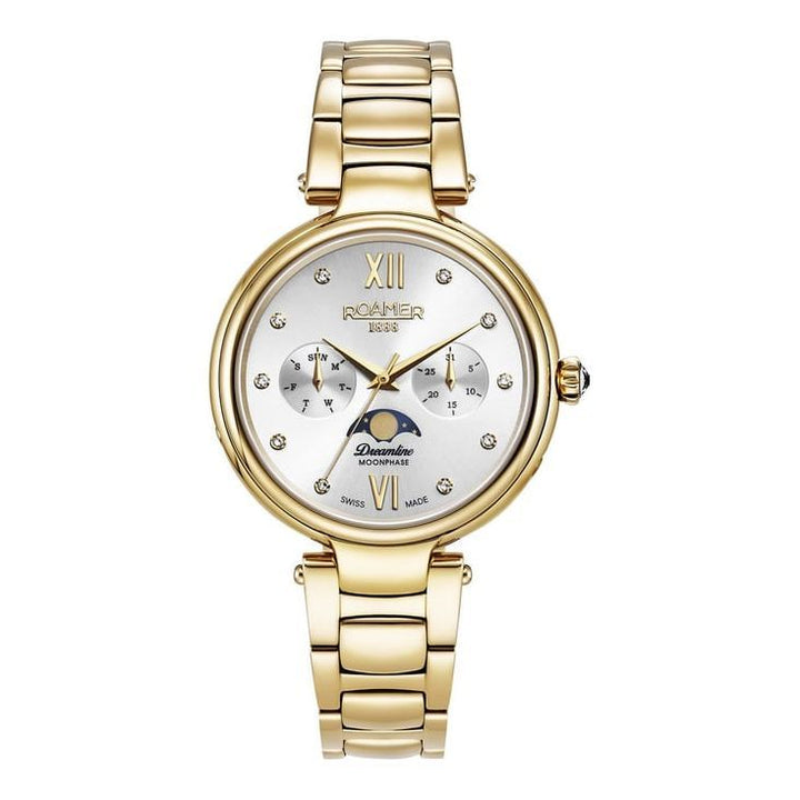 Roamer 858801 48 29 50 Dreamline Moonphase Multifunction Watch for Women