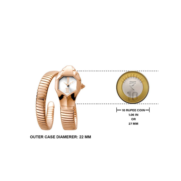 JUST CAVALLI JC1L001M0065 Glam Snake Analog Watch For Women
