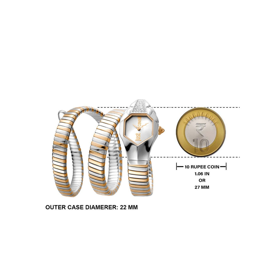 JUST CAVALLI JC1L022M0075 Glam Snake Analog Watch For Women