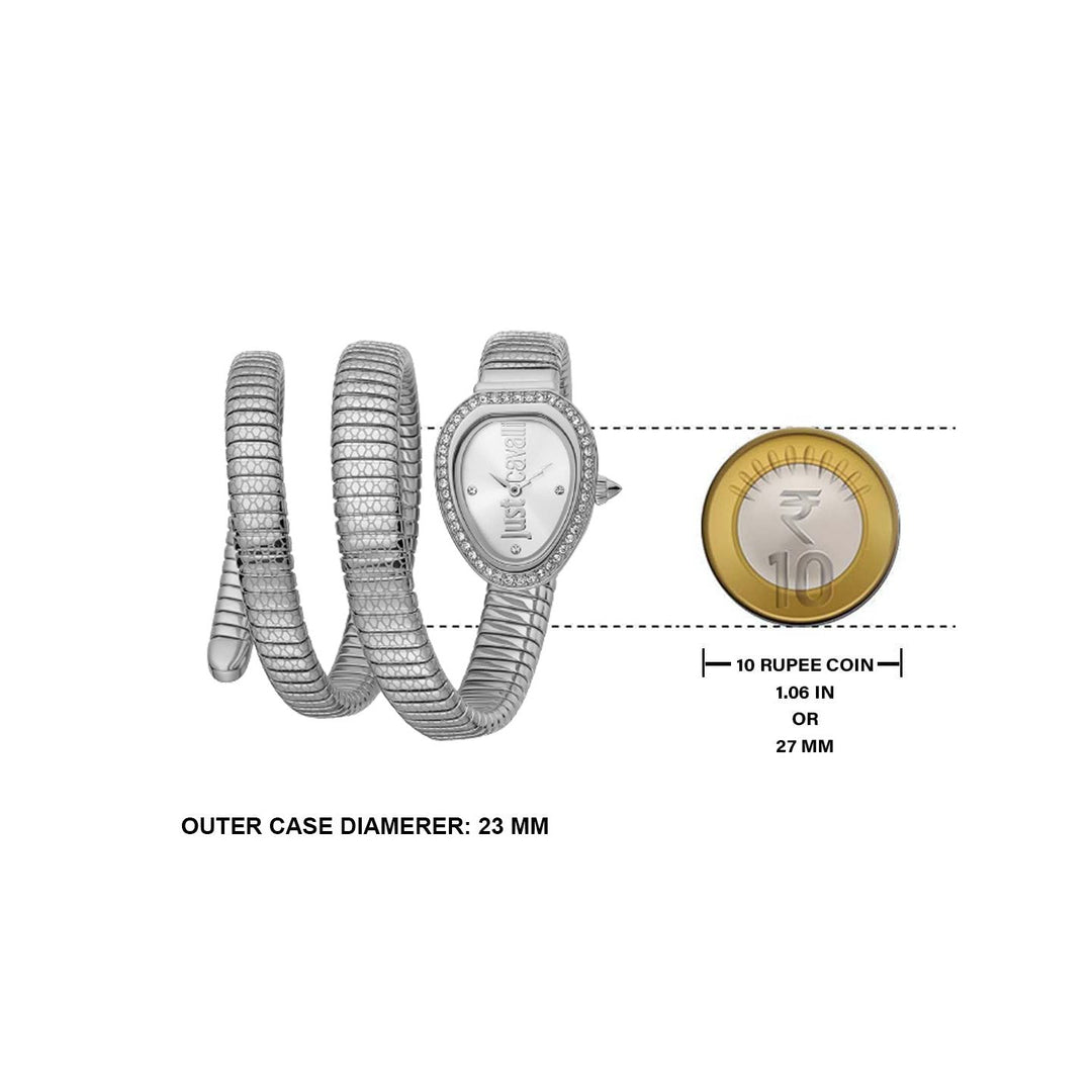 JUST CAVALLI JC1L163M0015 Glam Snake Analog Watch For Women