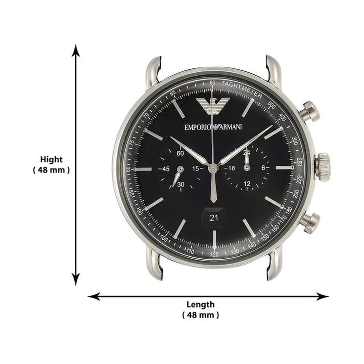 Emporio Armani Aviator Chronograph Analog Watch for Men AR11143