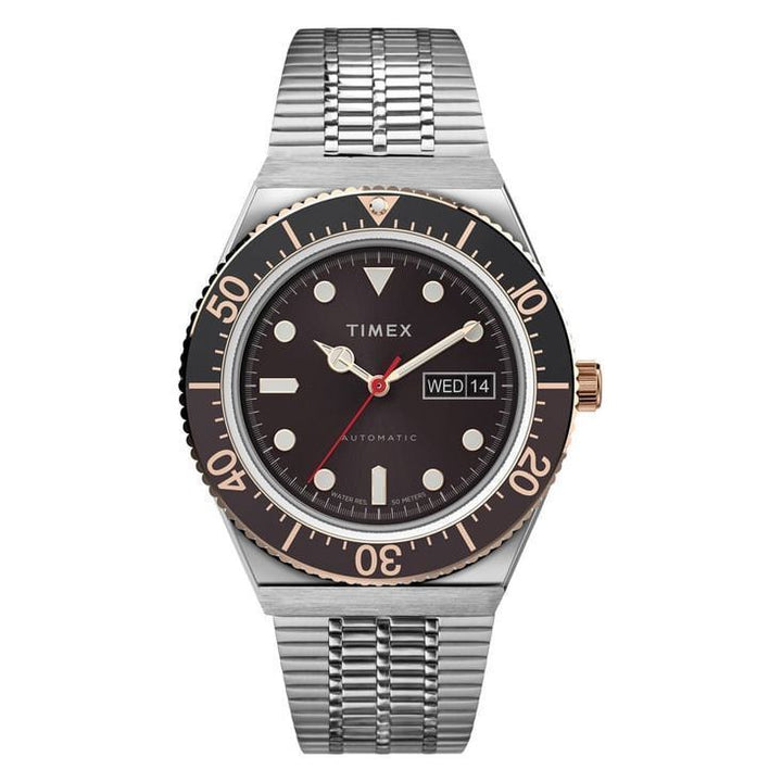 TIMEX Q Timex Men Brown Round Dial Analog Watch - TW2U96900