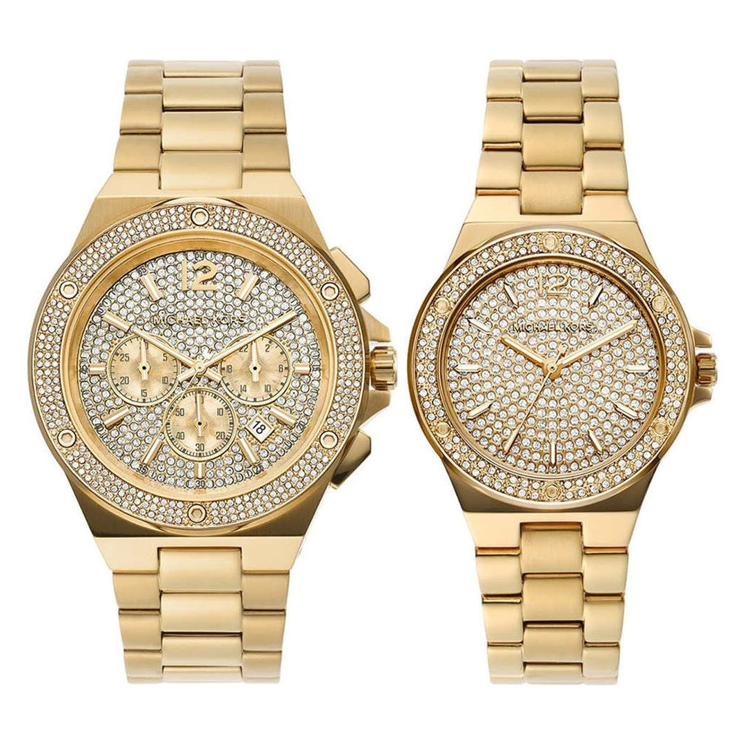 Michael Kors MICHAEL Michael Kors MK1061SET Lennox Chronograph Couple Watch