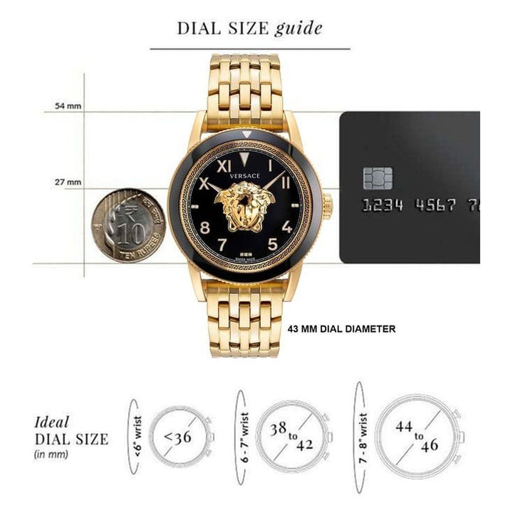 Versace VE2V00822 V-Palazzo Watch for Men