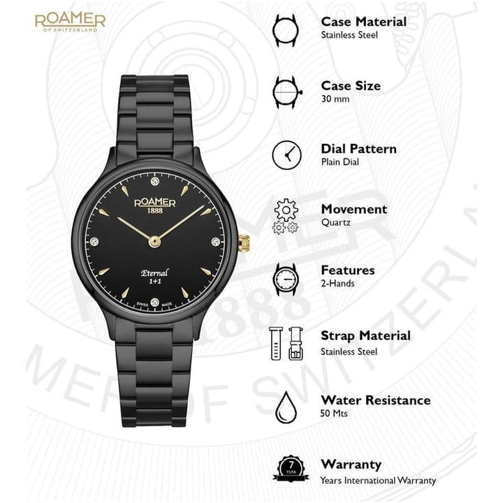 Roamer 863857 45 55 50 Eternal Analog Watch for Women