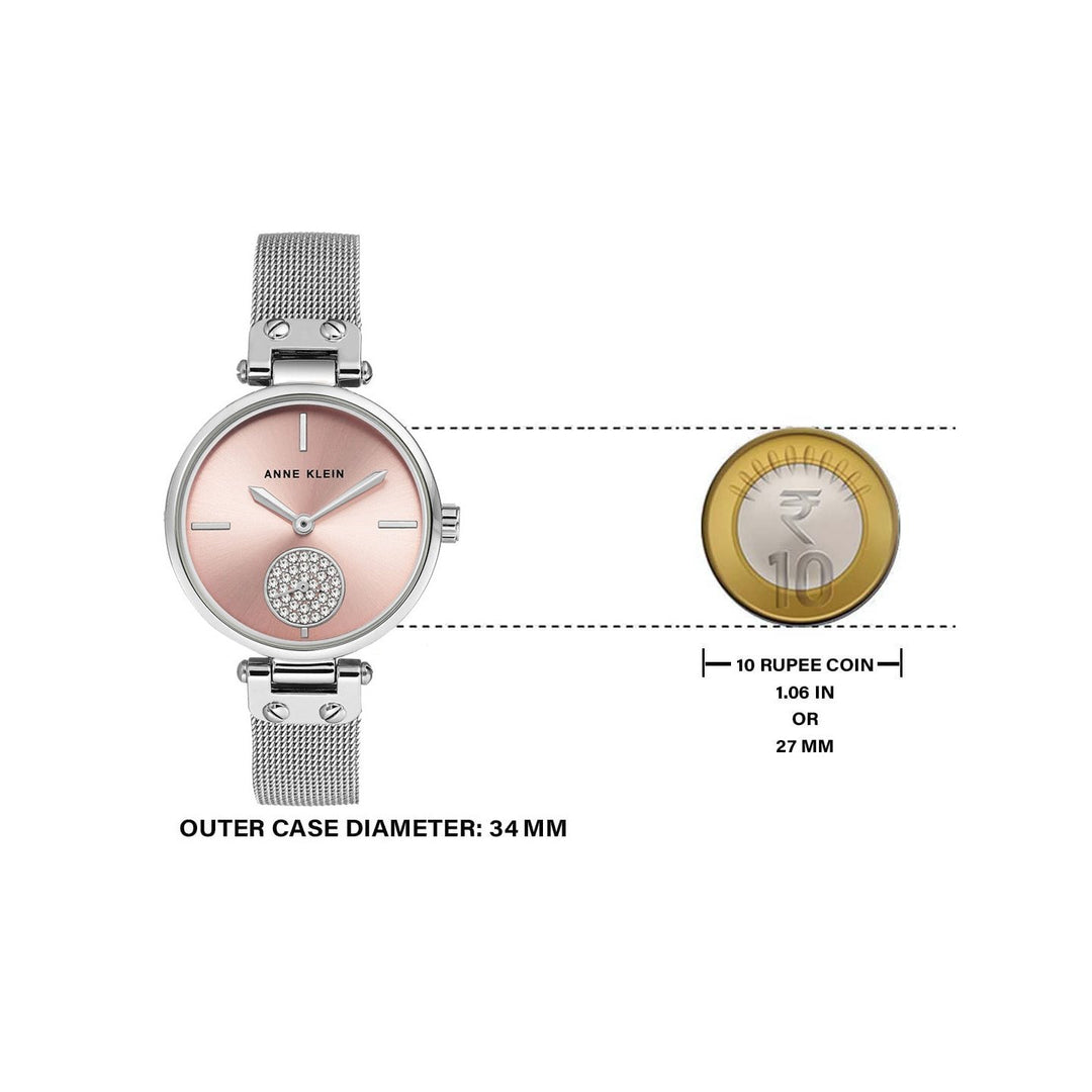 Anne Klein NCAK3001LPSV Analog Watch For Women