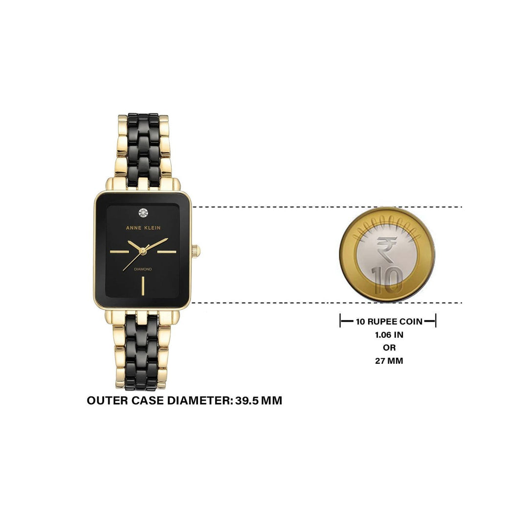 Anne Klein NCAK3668BKGB Analog Watch For Women