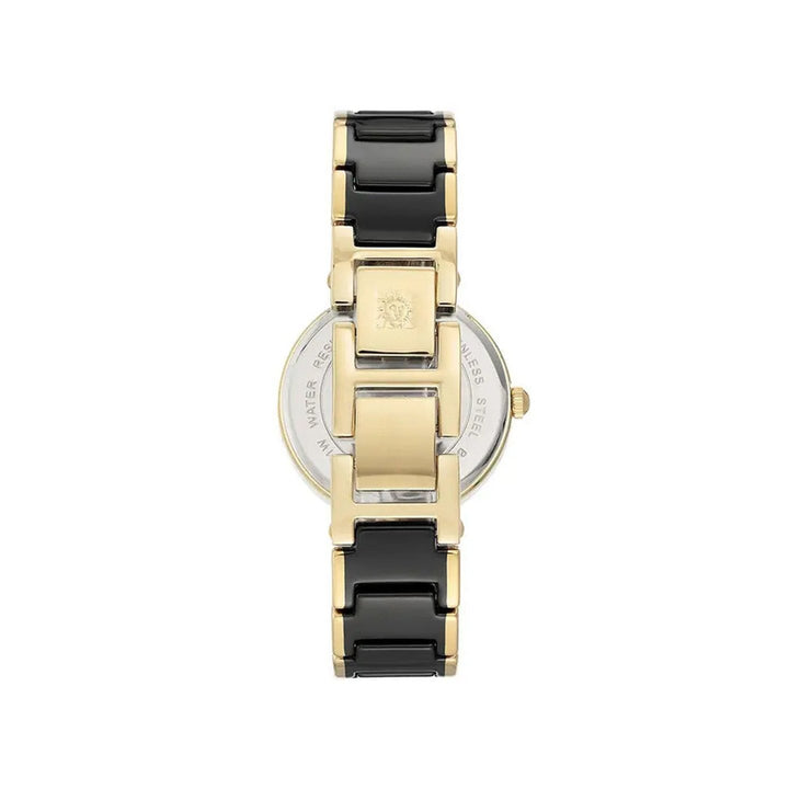 Anne Klein Quartz Analog Black Dial Ceramic Strap Watch for Women