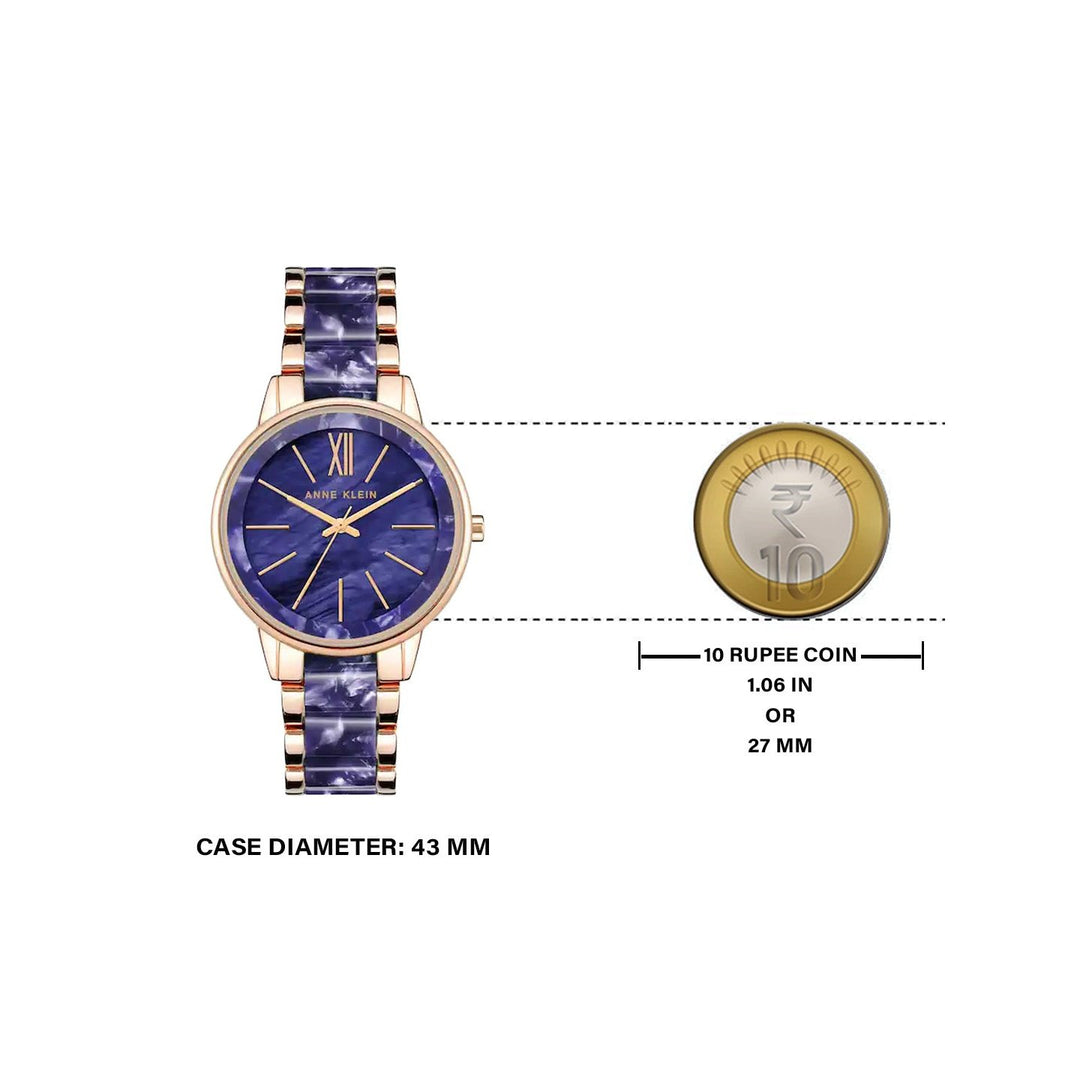 Anne Klein NCAK1412NVRG Analog Watch For Women