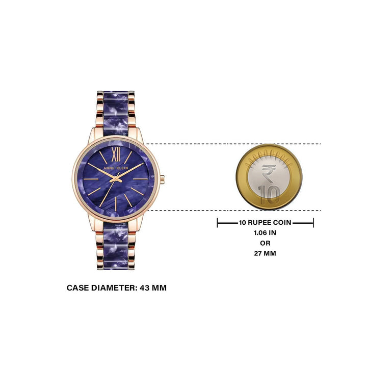Anne Klein NCAK1412NVRG Analog Watch For Women