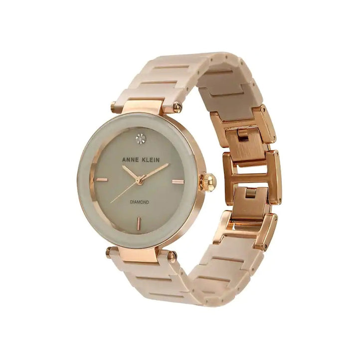 Anne Klein NCAK1018RGTN Ceramics Analog Watch For Women