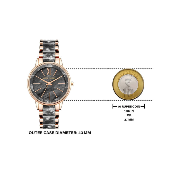 Anne Klein NCAK1412GYRG Trend Analog Watch For Women