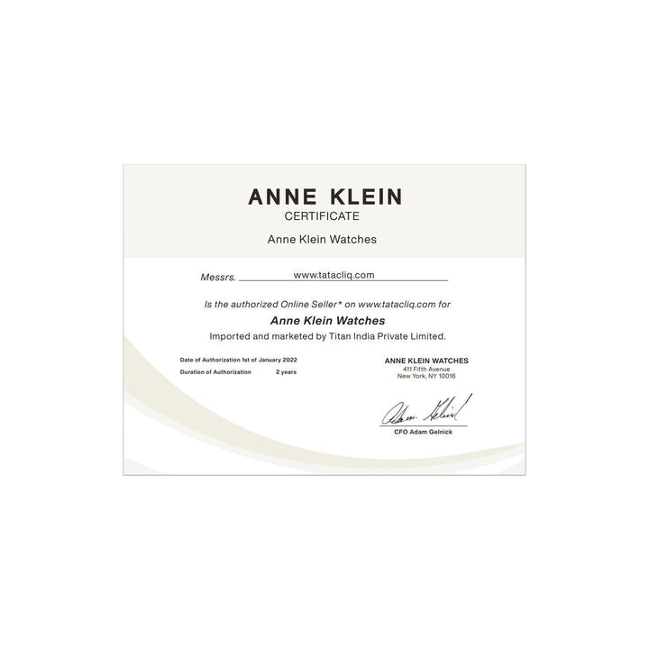 Anne Klein NCAK3212NVRG On Trend Analog Watch For Women