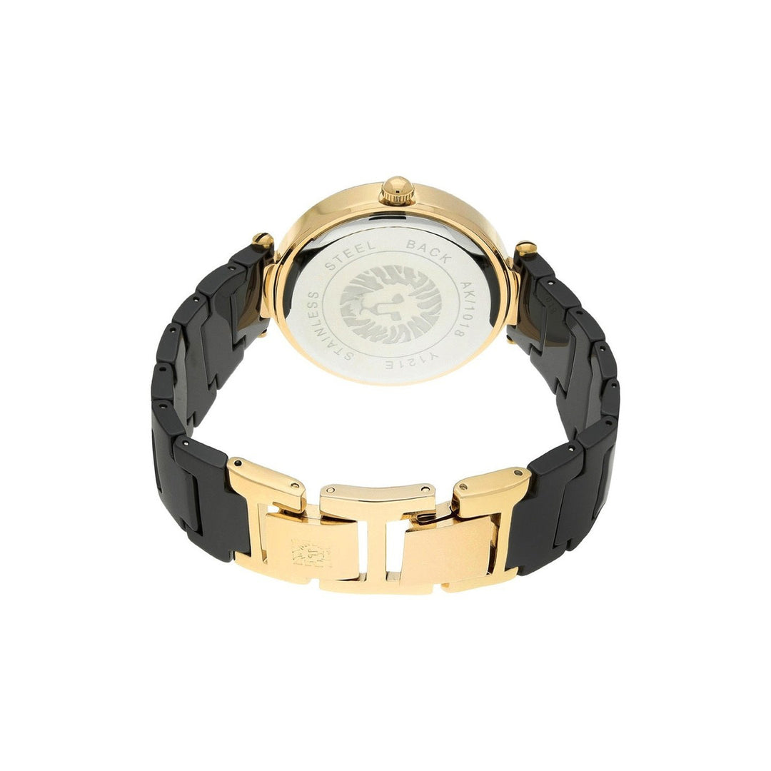 Anne Klein Quartz Analog Black Dial Ceramic Strap Watch for Women