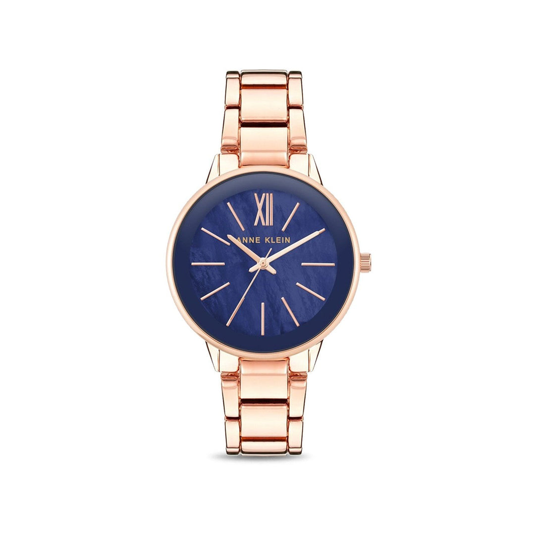 Anne Klein Quartz Analog Blue Dial Metal Strap Watch for Women
