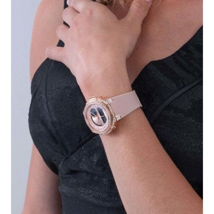 GUESS RAY Women Rose Gold Round Dial Digital Watch - GW0339L2