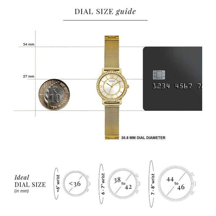 GUESS MELODY Women White Round Dial Analog Watch - GW0534L2