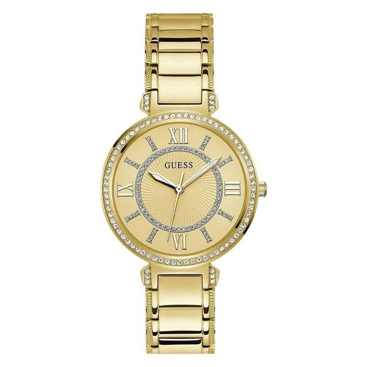 GUESS MONTAGE Women Champagne Round Dial Analog Watch - GW0588L1