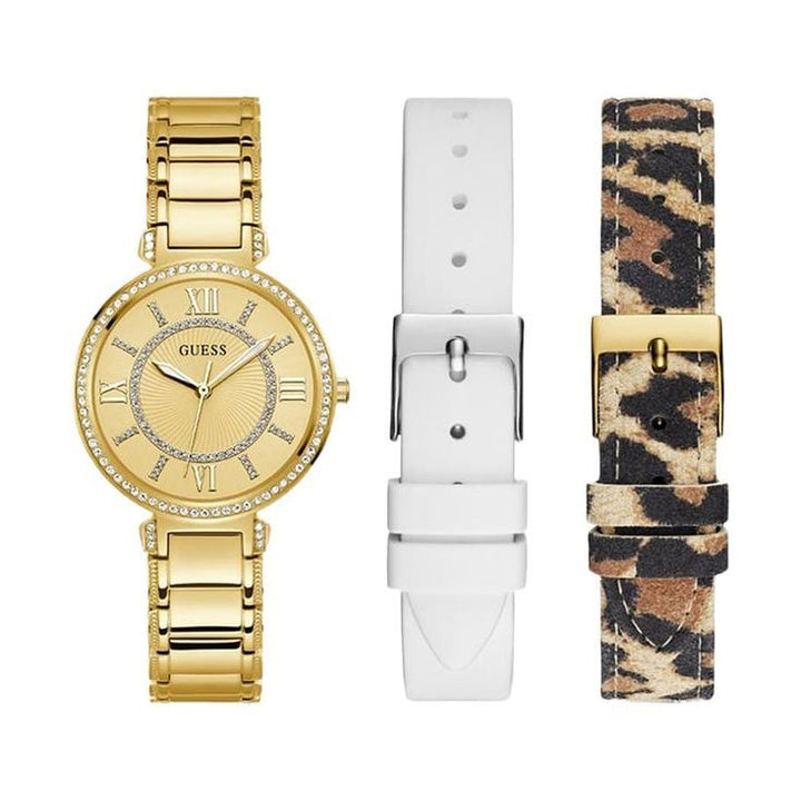 GUESS MONTAGE Women Champagne Round Dial Analog Watch - GW0588L1