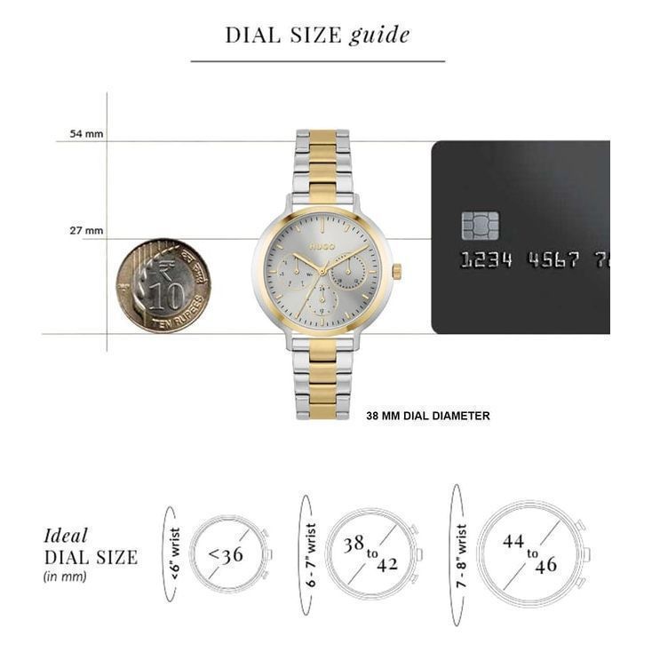 HUGO 1540112 Edgy Multifunction Watch For Women