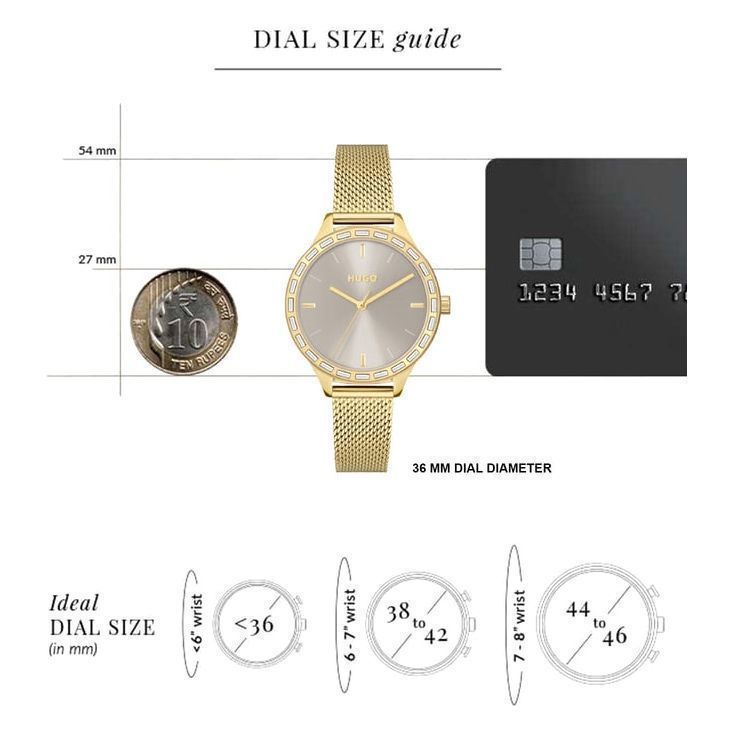 HUGO 1540116 Flash Crystals Analog Watch For Women