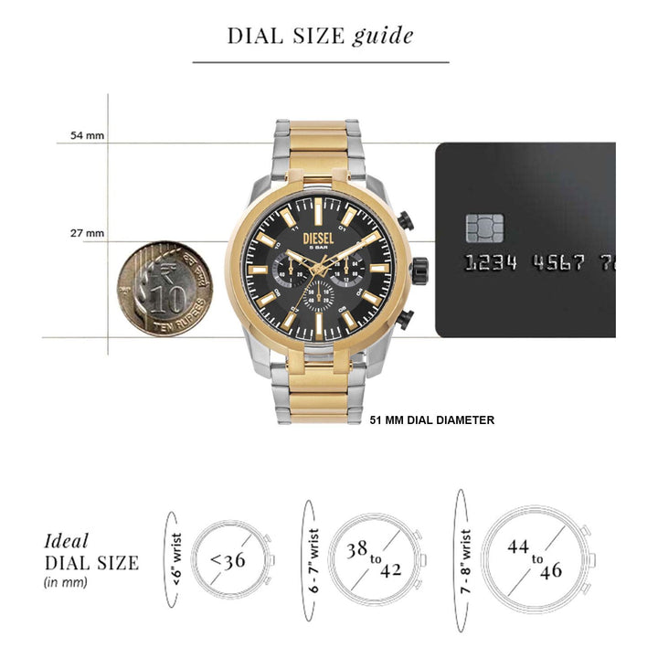 DIESEL Split Chronograph Watch for Men DZ4625