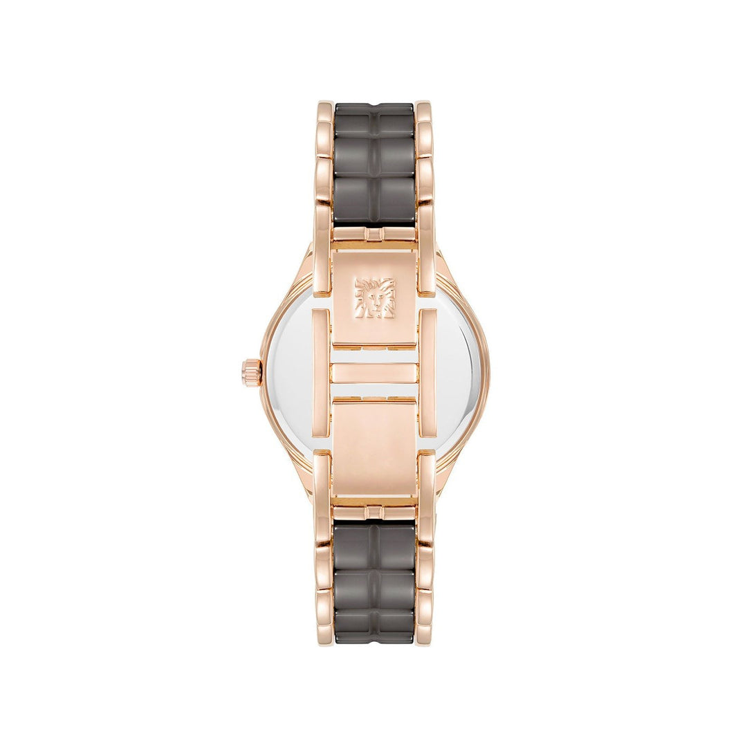 Anne Klein Quartz Analog Grey Dial Ceramic Strap Watch for Women