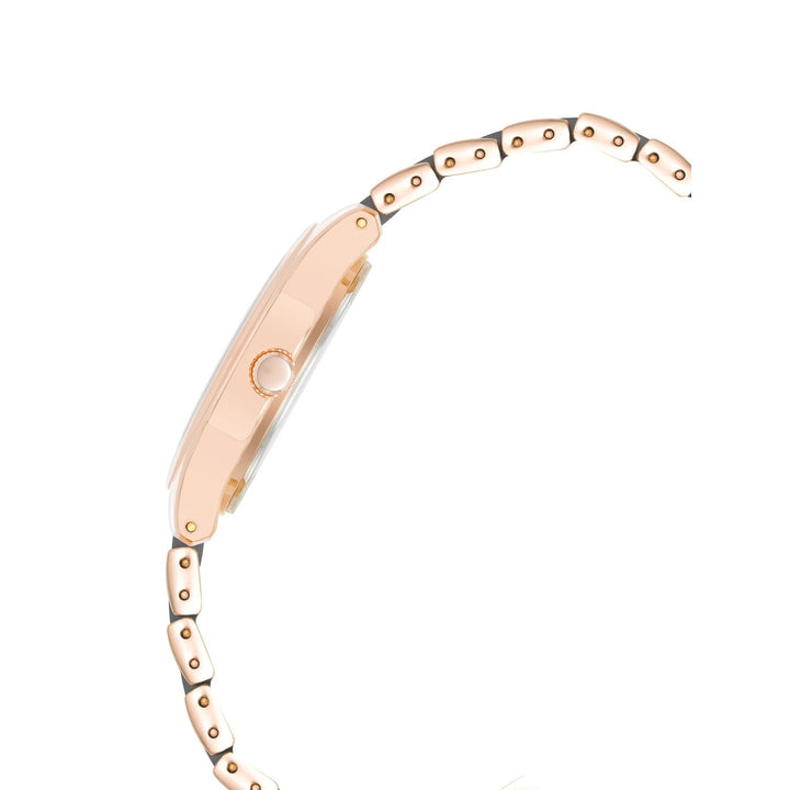 Anne Klein Quartz Analog Grey Dial Ceramic Strap Watch for Women