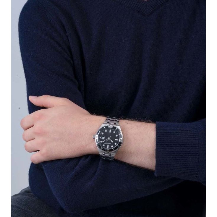 PREMIER Men Black Round Dial Analog Watch - GW0330G1