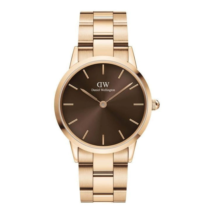 Daniel Wellington Iconic Link Amber Unisex Watch - Elegant and Stylish