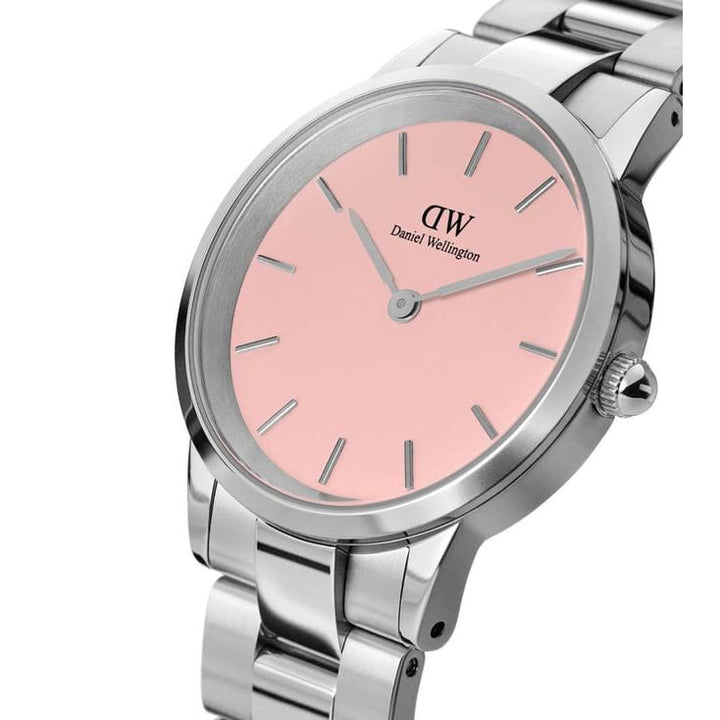 Iconic Unisex Pink Round Dial Analog Watch - DW00100536