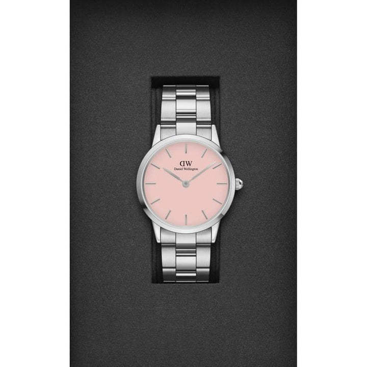 Iconic Unisex Pink Round Dial Analog Watch - DW00100536